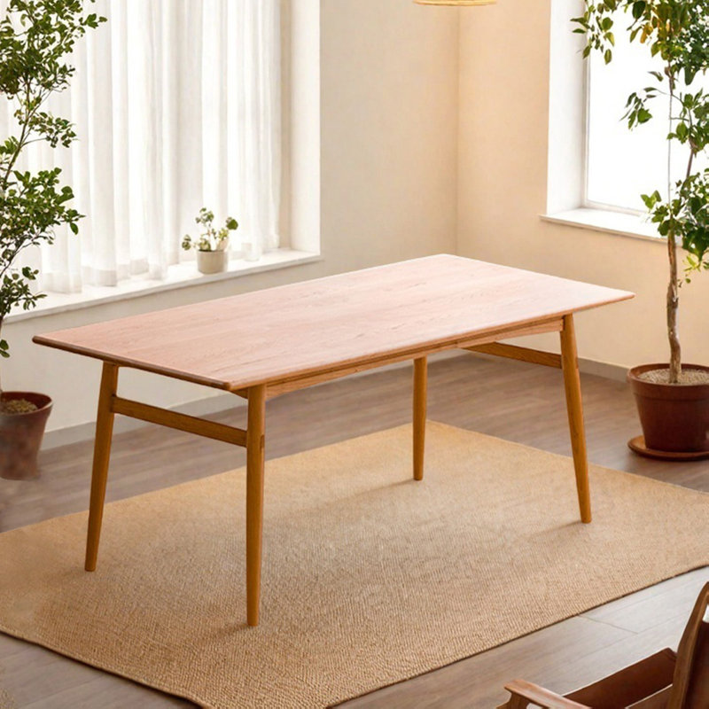 Table en bois massif confortable et spacieuse, H 29,52 po x L 55,11 po x l 31,49 po
