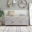 Banc de rangement rustique avec portes à volets, coussin amovible et rangement caché pour les entrées et les chambres-805209847