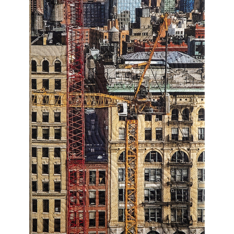Mercer Street Construction Print by Marilyn Henrion, Wrapped Canvas, 32" H x 24" W