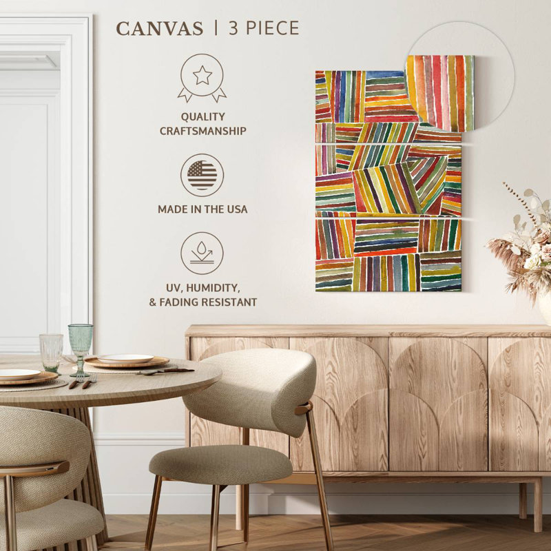 Avery Stripes I, 45" H x 28" W