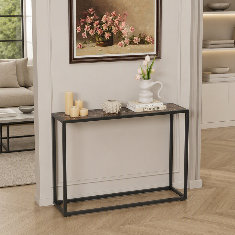 Console étroite, table de vestibule haut de gamme, entrée, table de couloir industrielle, salon, vestibule