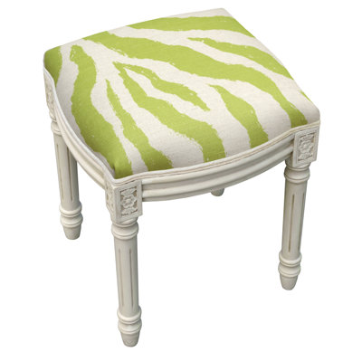Jilyn Solid Wood Vanity Stool by World Menagerie