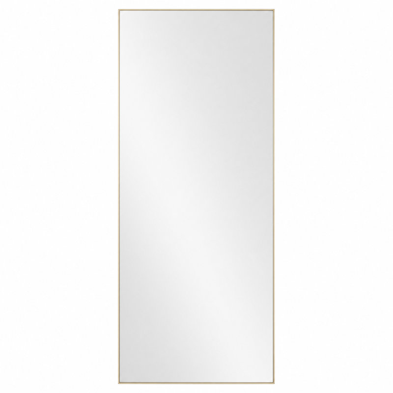 Miroir de plancher pleine longueur en aluminium, Gold