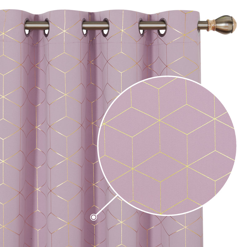 Malone Room Darkening Thermal Curtain, Width 132 x Drop 138cm, Coral Pink