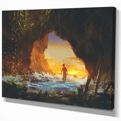 «Man Walking», reproduction d'impression sur toile