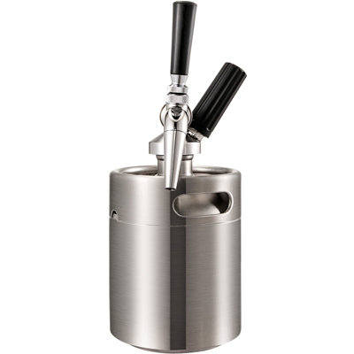 VEVOR 2L Nitro Coffee Maker Stainless Cold Brew Keg Portable Coffee Dispenser Keg Nitro Drink Maker