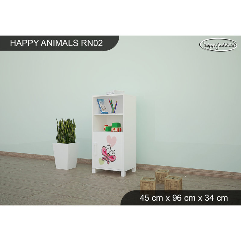 45cm W Animals Kids Cube, White