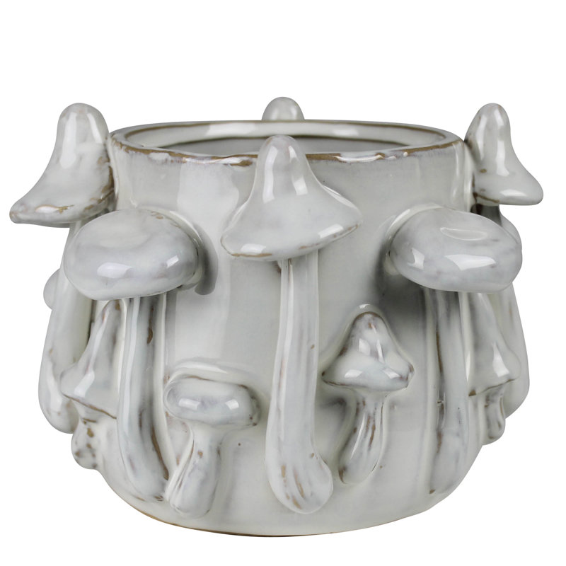 Cache-pot champignon, céramique - 4 po
