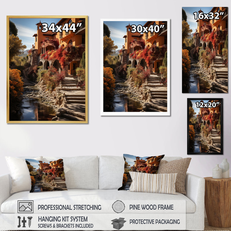 Fauvisme espagnol II sur impression sur toile, Cadre photo noir, H 32 po x l 16 po x P 1 po