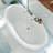 66" L x 36" W Free Standing Soaking Acrylic Bathtub