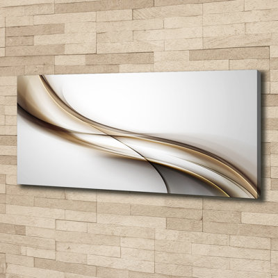 Brown Wave - Wrapped Canvas Print