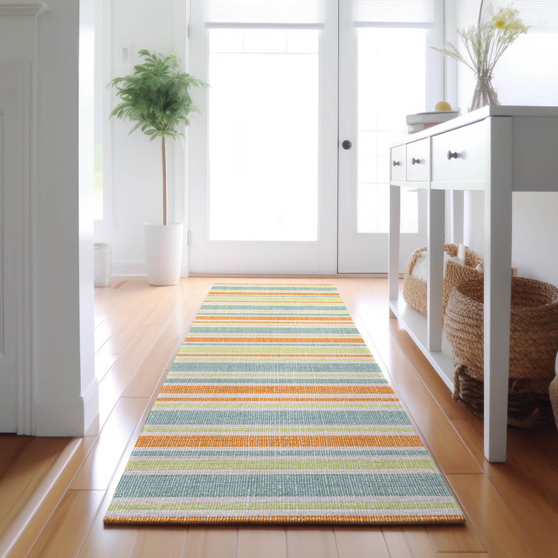 Premium Machine Washable Mayfield AMF531OR, Runner 2'3" x 7'6"