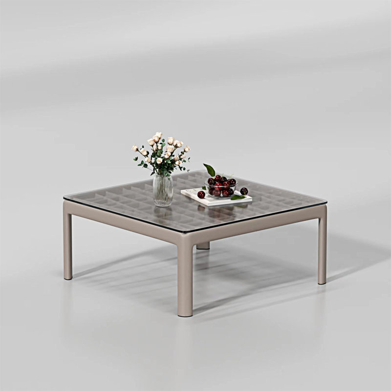 Table basse d'extérieur 27,56 po x l 27,56 po