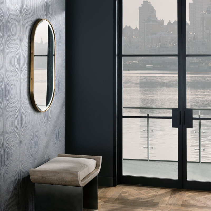 Vaquero Small Mirror, Polished Nickel