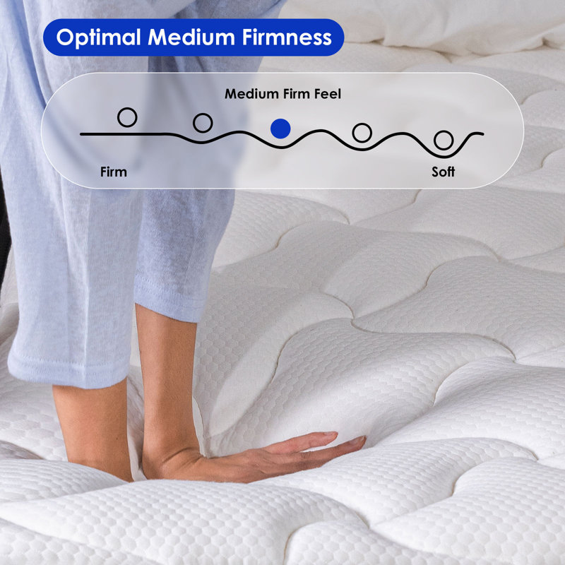 Medium Hybrid Last Foam Mattress in a Box Protaras, Queen, 14"
