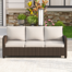 Siarah 71.3'' Wide Outdoor All-weather Wicker Patio Sofa with Cushions