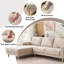 2-Piece 90" Upholstered L-Shaped Chenille Corner Sofa -2010216027