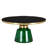 30" Round Coffee Table Glass/Sintered Stone Top With Brushed Gold Rim And Tempered Glass Base-109375775