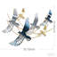 Décoration murale en métal oiseau volant moderne, oiseaux volants minimalistes, art mural