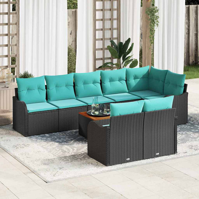 Ensemble de canapé de jardin 9 pièces vidaXL