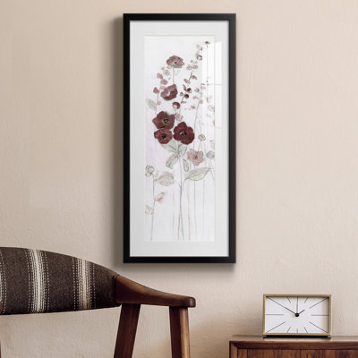 Peinture sur papier encadrée