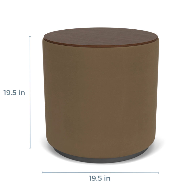 Table de réception avec plateau en stratifié Darsey, Gris anthracite; taupe Patriot Plus, Noyer Riftwood, 20"