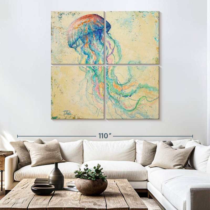 Brampt Creatures Of The Ocean I, 74" H x 74" W