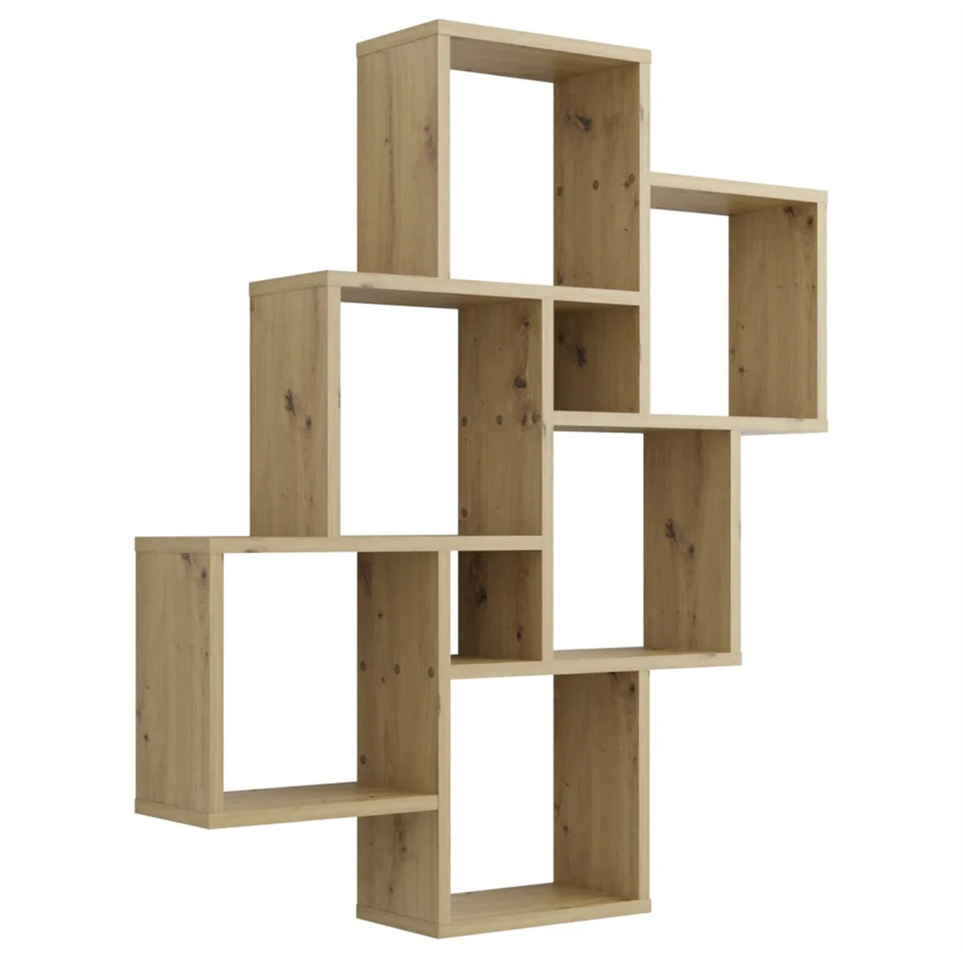 FMD Wall-mounted Shelf with 8 Compartments