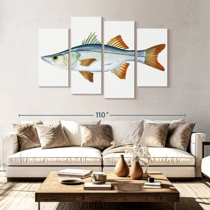 Brampt Snook, 54" H x 84" W