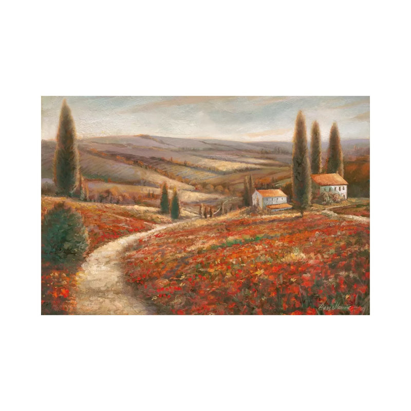 Tuscan Palette by Ruane Manning - Painting on Canvas, Wrapped Canvas, 20.32 cm H x 30.48 cm W