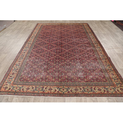 Antique Anatolian Oriental Area Rug 6x10
