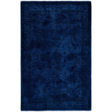 Overdyed One-of-a-Kind 3' 4" X 4' 10" Hand Knotted Area Rug