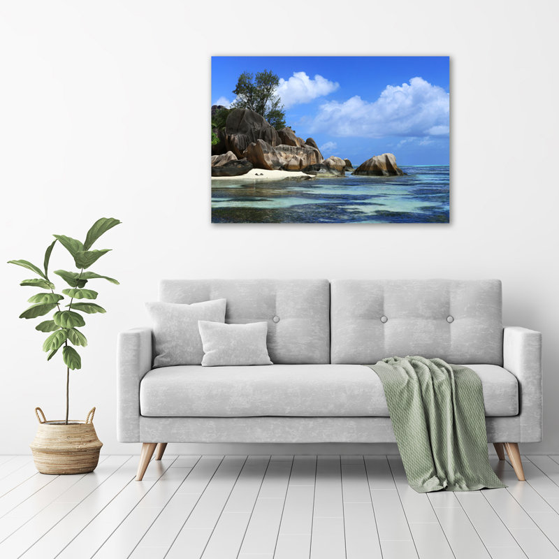 Seychelles Panorama - Wrapped Canvas Print