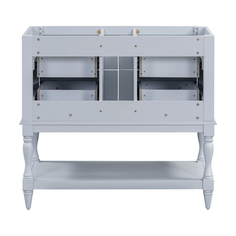 Meuble-lavabo avec plateau Dorenda, Bleu
