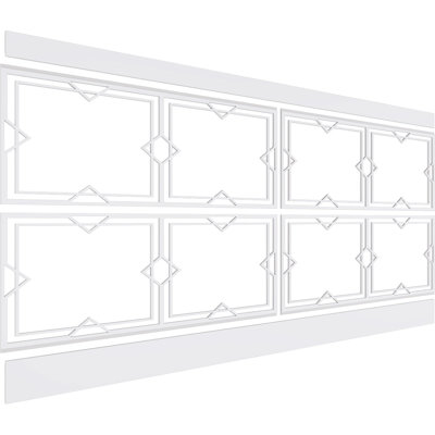 Ensemble de lambris en PVC Fleming