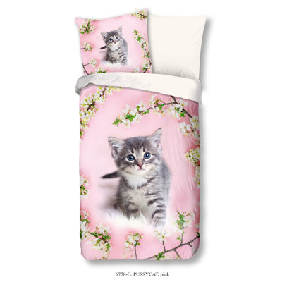 Cotton Abstract Duvet Cover with Pillowcases