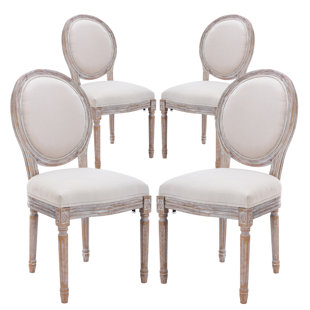 French louis xvi muslin side chairs 1