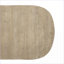 Table basse ovale crème moderne pour le salon, surface décorative polyvalente, surface spacieuse