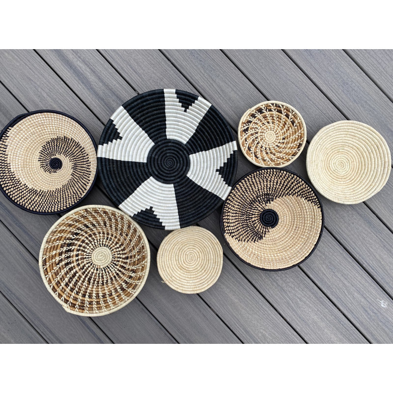 Ensemble de décoration murale paniers 7 pièces