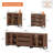 3 In 1 Modern Sideboard With Glass Doors And 3 Drawers,Storage Cabinet With Adjustable Shelves, Coffee Bar Cabinet For Living Room, Kitchen-921193780