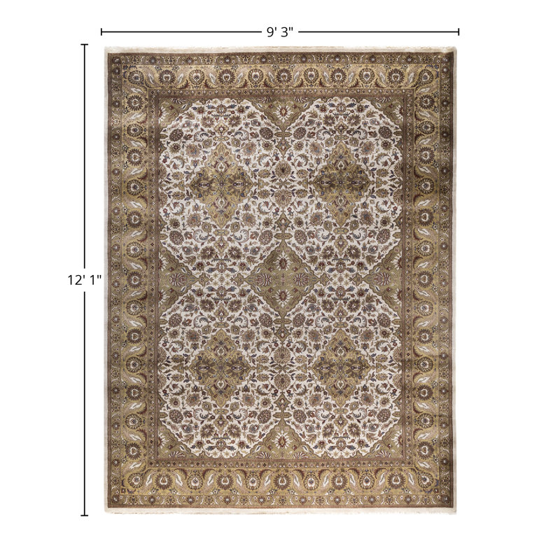Overdyed One-of-a-Kind 9' 3" X 12' 1" Hand Knotted Area Rug