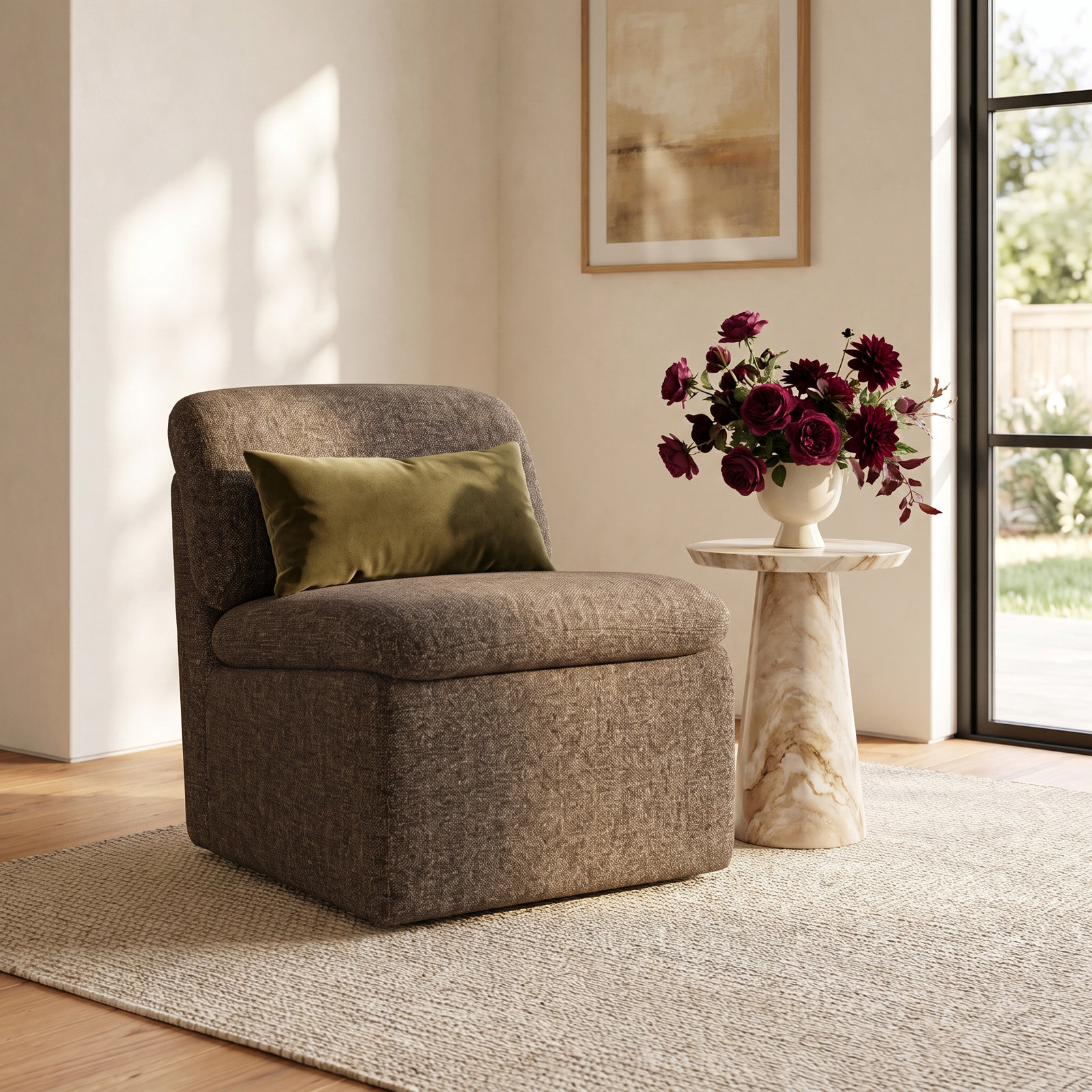 Piara Accent Chair, Brown