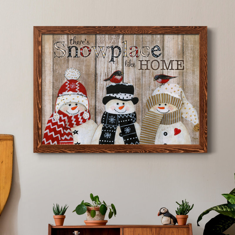 «Snowplace Like Home», reproduction d'impression sur toile, H 31 po x l 44 po x P 1 po, Érable
