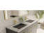 Badeloft 19.7" x 16.5" Stone Resin Undermount Ramp Bathroom Sink UB-04-M-MBLK in Matte Black-71991940