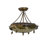 Rustic Lodge 3 - Light Semi Flush Mount