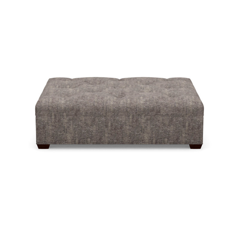 Tufted Ottoman, 8172-81, Walnut