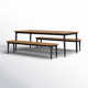 Lisbon 87'' Rectangular 6 - Person Outdoor Dining Set