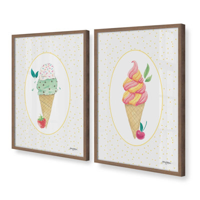 Ensemble de 2 impressions à la fraise et à la cerise