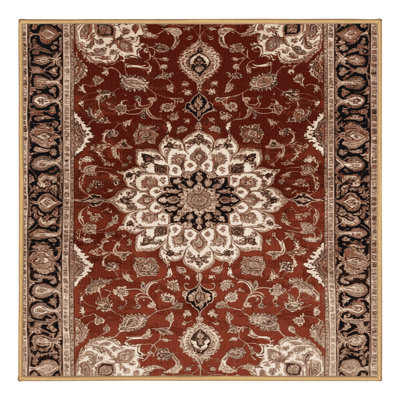 Tapis brun lavable à la machine
