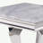 Light Grey And Silver End Table